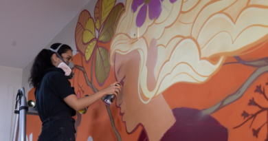 Oficina gratuita de grafite no IFB celebra 10 anos de carreira da artista urbana Siren